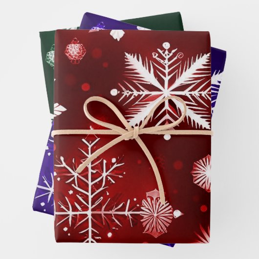 Farbenfrohe Musterkollektion Geschenkpapier Set (Beispiel)