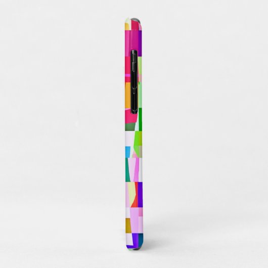 Farbenfrohe Musterkunst Case-Mate iPhone Hülle (Hinten/Links)