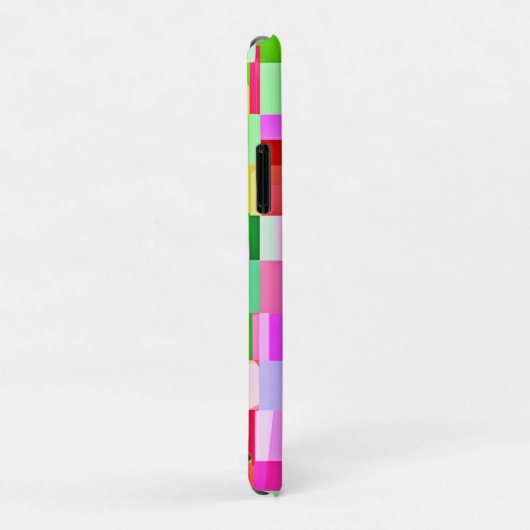 Farbenfrohe Musterkunst Case-Mate iPhone Hülle (Hinten/Rechts)