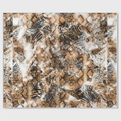 Farbenfrohe Musterstudie, Leopard, Zebra, Camoufla Geschenkpapier (Flach)