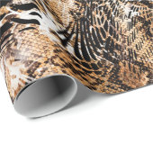Farbenfrohe Musterstudie, Leopard, Zebra, Camoufla Geschenkpapier (Rolleneckpunkt)