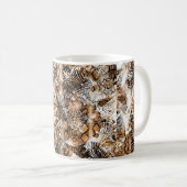 Farbenfrohe Musterstudie, Leopard, Zebra, Camoufla Kaffeetasse (VorderseiteRechts)