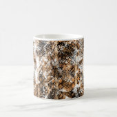Farbenfrohe Musterstudie, Leopard, Zebra, Camoufla Kaffeetasse (Mittel)