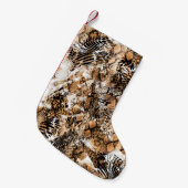 Farbenfrohe Musterstudie, Leopard, Zebra, Camoufla Kleiner Weihnachtsstrumpf (Vorderansicht (hängend))