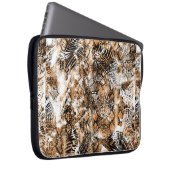 Farbenfrohe Musterstudie, Leopard, Zebra, Camoufla Laptopschutzhülle (Vorne Rechts)