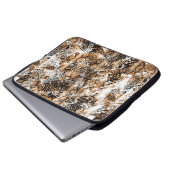 Farbenfrohe Musterstudie, Leopard, Zebra, Camoufla Laptopschutzhülle (Vorne Knopf)