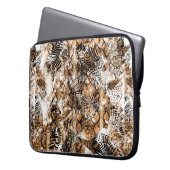 Farbenfrohe Musterstudie, Leopard, Zebra, Camoufla Laptopschutzhülle (Vorderseite Links)