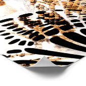 Farbenfrohe Musterstudie, Leopard, Zebra, Camoufla Poster (Ecke)