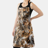 Farbenfrohe Musterstudie, Leopard, Zebra, Camoufla Schürze (InSitu)
