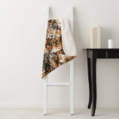 Farbenfrohe Musterstudie, Leopard, Zebra, Camoufla Sherpadecke (Beispiel)