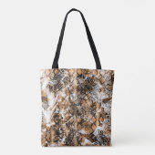 Farbenfrohe Musterstudie, Leopard, Zebra, Camoufla Tasche (Rückseite)