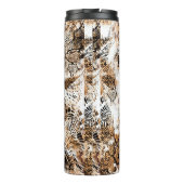 Farbenfrohe Musterstudie, Leopard, Zebra, Camoufla Thermosbecher (Rückseite)