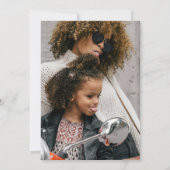 Farbenfrohe Mütter Tag Foto Karte (Rückseite)