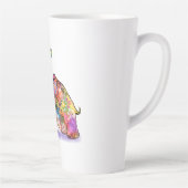 Farbenfrohe Mutter und Baby Elephant Latte Tasse (Rechts)