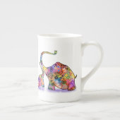 Farbenfrohe Mutter und Baby Elephant Tasse (Rechts)