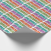 Farbenfrohe Mutter zum Muttertag Geschenkpapier (Ecke)