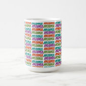 Farbenfrohe Mutter zum Muttertag Kaffeetasse (Mittel)