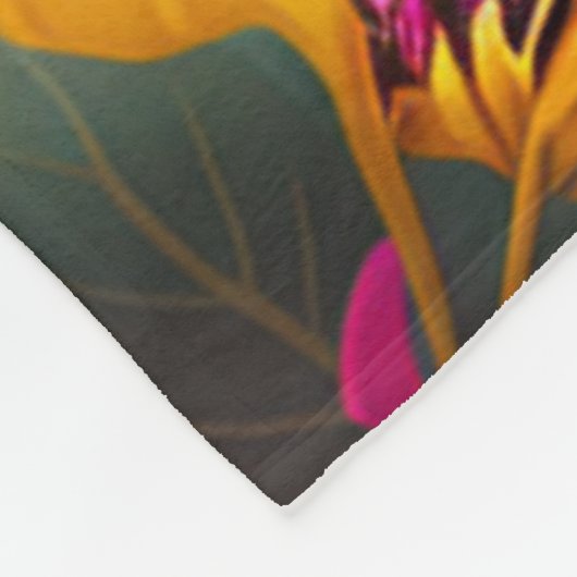 Farbenfrohe Mutterkatze und Kitten Fleece Blanken (Ecke)