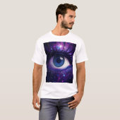 Farbenfrohe Mystic Eye Digitale Kunst T - Shirt (Vorne ganz)