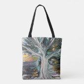 Farbenfrohe Mystische Treppenbeutel Tasche (Rückseite)