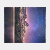 Farbenfrohe nächtliche Himmelslandschaft mit Stern Fleecedecke (Vorderseite (Horizontal))