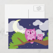 Farbenfrohe Nachtschwärmerei Postkarte (Vorne/Hinten)