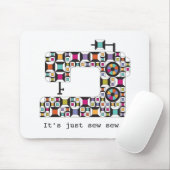 Farbenfrohe Nähmaschine Muster Mousepad (Mit Mouse)