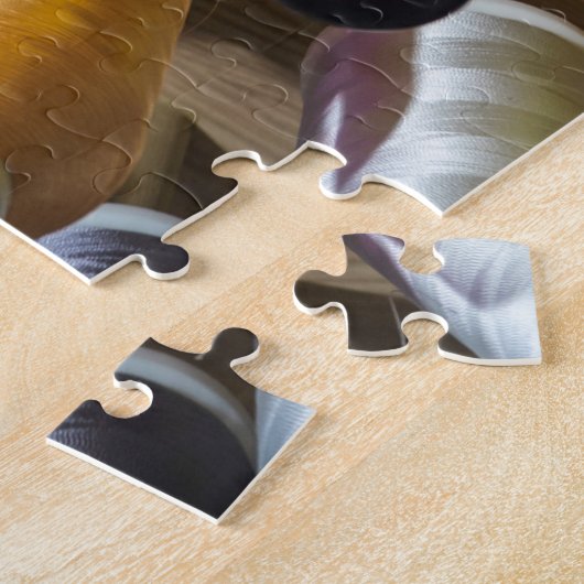 Farbenfrohe Nähmaske Stickerei Jigsaw Puzzle (Seite)