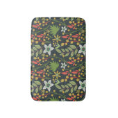 Farbenfrohe, nahtlose Blume mit Blumenmuster und v Badematte (Vorderseite Vertikal)