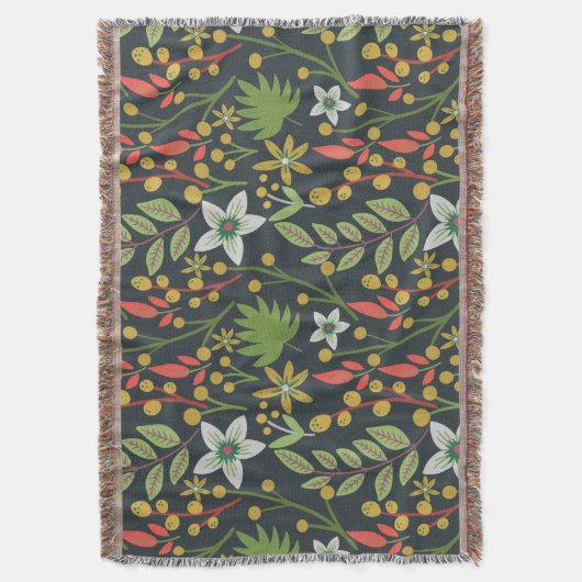 Farbenfrohe, nahtlose Blume mit Blumenmuster und v Decke (Vorderseite Vertikal)