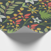 Farbenfrohe, nahtlose Blume mit Blumenmuster und v Geschenkpapier (Ecke)