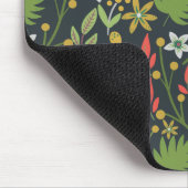 Farbenfrohe, nahtlose Blume mit Blumenmuster und v Mousepad (Ecke)