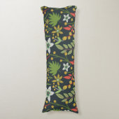 Farbenfrohe, nahtlose Blume mit Blumenmuster und v Seitenschläferkissen (Vorderseite Vertikal)