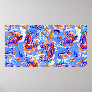 Farbenfrohe, nahtlose Farbpalette Poster