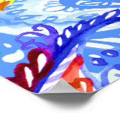 Farbenfrohe, nahtlose Farbpalette Poster (Ecke)