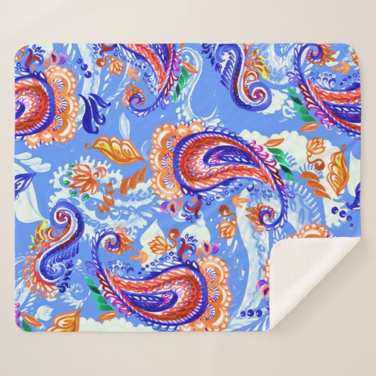 Farbenfrohe, nahtlose Farbpalette Sherpadecke (Vorderseite (Horizontal))