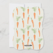 Farbenfrohe nahtlose Karotten Einladung (Rückseite)