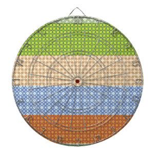 farbenfrohe, nahtlose Muster Mosaik, gelb, grün... Dartscheibe