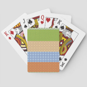 farbenfrohe, nahtlose Muster Mosaik, gelb, grün... Spielkarten