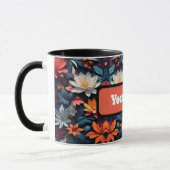 Farbenfrohe nahtlose Muster Stoffe Tasse Kaffee (Links)