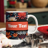 Farbenfrohe nahtlose Muster Stoffe Tasse Kaffee