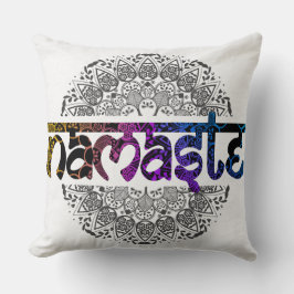 Farbenfrohe Namaste Dekoration Kissen