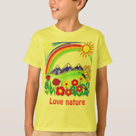Farbenfrohe Natur Zeichnend für Naturliebhaber T-Shirt
