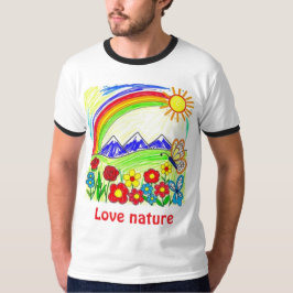 Farbenfrohe Natur Zeichnend für Naturliebhaber T-Shirt