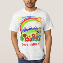 Farbenfrohe Natur Zeichnend für Naturliebhaber T-Shirt