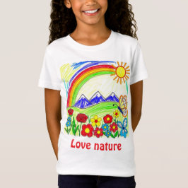 Farbenfrohe Natur Zeichnend für Naturliebhaber T-Shirt