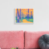 Farbenfrohe Naturgestreichte Leinwand (Insitu (Wohnzimmer))