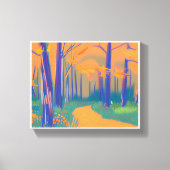 Farbenfrohe Naturgestreichte Leinwand (Vorderseite)