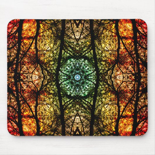 Farbenfrohe Naturkunst Mousepad (Vorne)