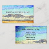 farbenfrohe Naturkunstberge mit Wolken Visitenkarte (Vorne/Hinten)